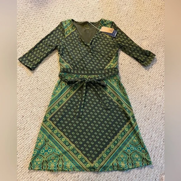 prAna Women's Belladonna Dress Cargo Green S prAna Women's Belladonna Dress Cargo Green S